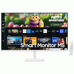 Samsung M5 27 inch White FHD Smart LCD Monitor (LS27CM501EWXXL)