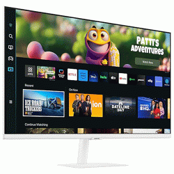 Samsung M5 27 inch White FHD Smart LCD Monitor (LS27CM501EWXXL)