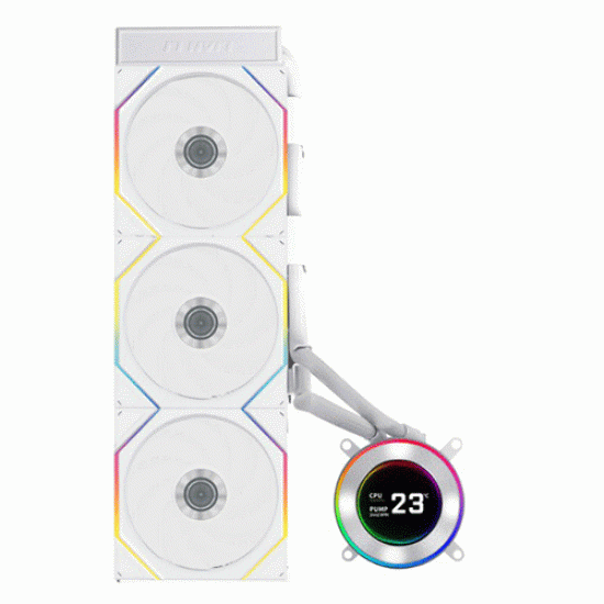 Lian Li HYDROSHIFT II LCD-C 360mm White CPU AIO Liquid Cooler (G89.GHS2LCD36RW.IN) Lian Li HYDROSHIFT II LCD-C 360mm White CPU AIO Liquid Cooler (G89.GHS2LCD36RW.IN)