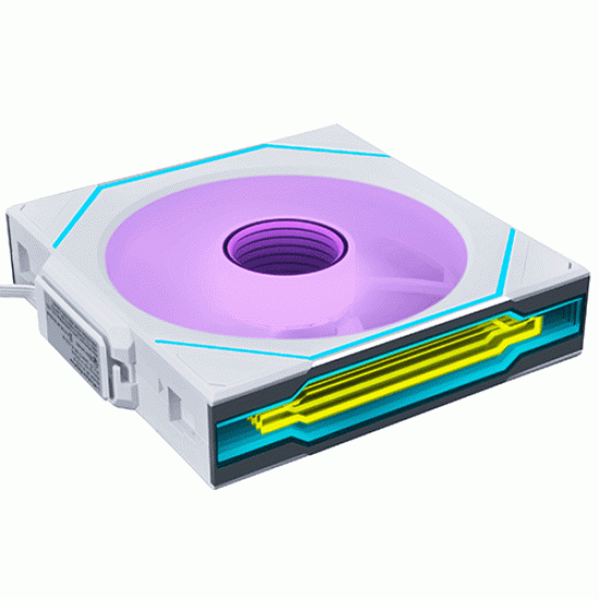 Lian Li UNI FAN SL-INF Wireless Reverse Blade 120mm Single Fan White (G99.12RSLIN1W1W.IN)