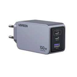 UGREEN 100W Nexode Pro EU 3-Port GaN PD Fast Charger With USB-C Cable (25874) UGREEN 100W Nexode Pro EU 3-Port GaN PD Fast Charger With USB-C Cable (25874)