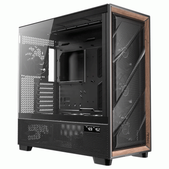 Antec FLUX PRO Full Tower Black Case with CPU and GPU Temperature Display Antec FLUX PRO Full Tower Black Case with CPU and GPU Temperature Display