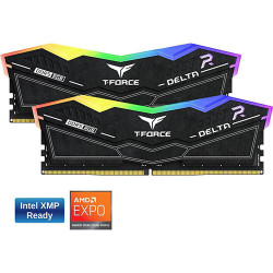 Team Group T-Force Delta RGB 64GB (2x32GB) DDR5 5600MHz CL36 Black (FF3D564G5600HC36BDC01) Team Group T-Force Delta RGB 64GB (2x32GB) DDR5 5600MHz CL36 Black (FF3D564G5600HC36BDC01)