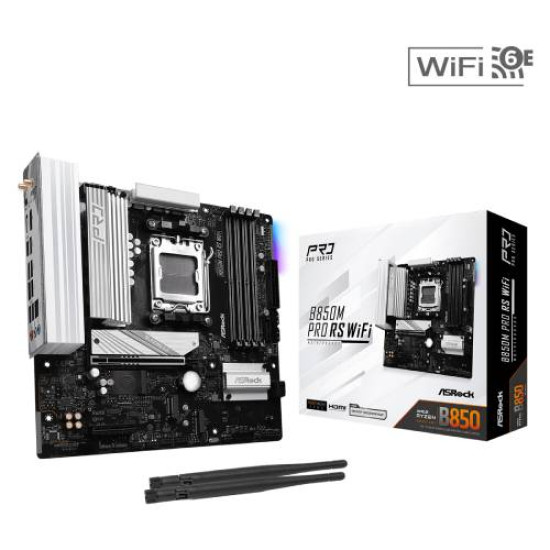 ASRock B850M Pro RS WiFi AMD Motherboard
