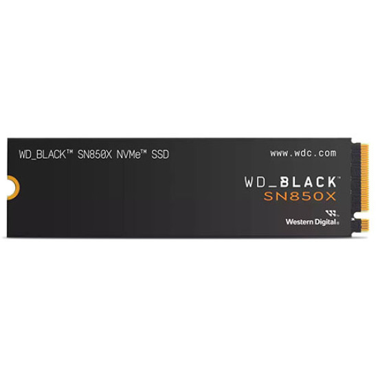 Western Digital Black SN850X 2TB NVMe M.2 Internal Solid State Drive - Without Heatsink (WDS200T2X0E)