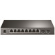 TP-Link JetStream 8-Port Gigabit Smart PoE Switch with 2 SFP Slots - T1500G-10PS (TL-SG2210P)