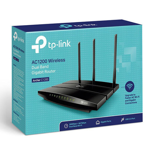 Tp-Link AC1200 Wireless Dual Band Gigabit Router - Archer C1200 Tp-Link AC1200 Wireless Dual Band Gigabit Router - Archer C1200