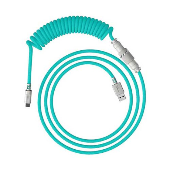 HyperX Gaming USB-C Coiled Cable Light Green-White (6J681AA) HyperX Gaming USB-C Coiled Cable Light Green-White (6J681AA)