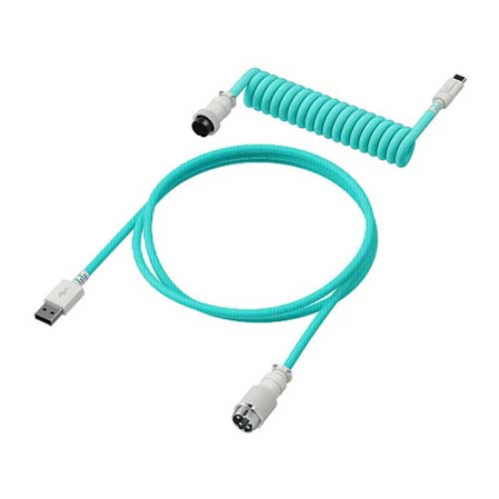 HyperX Gaming USB-C Coiled Cable Light Green-White (6J681AA) HyperX Gaming USB-C Coiled Cable Light Green-White (6J681AA)