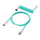 HyperX Gaming USB-C Coiled Cable Light Green-White (6J681AA) HyperX Gaming USB-C Coiled Cable Light Green-White (6J681AA)