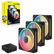 Corsair iCUE LINK LX120-R RGB 120mm PWM Reverse Fans Starter Kit Black (CO-9051050-WW)