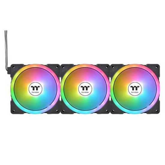 Thermaltake SWAFAN EX12 ARGB Sync PC Cooling Fan TT Premium Edition 3-Fan Pack (CL-F167-PL12SW-A) Thermaltake SWAFAN EX12 ARGB Sync PC Cooling Fan TT Premium Edition 3-Fan Pack (CL-F167-PL12SW-A)