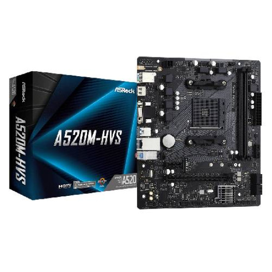 ASRock A520M-HVS AM4 Motherboard