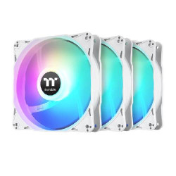 Thermaltake LE120 ARGB Sync PC Cooling Fan White 3-Fan Pack (CL-F205 PL12SW-A)