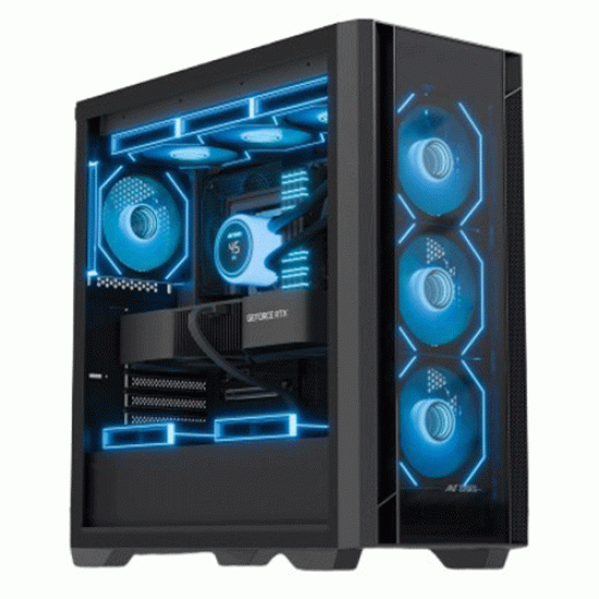 Ant Esports AQUA 360 4F Mid Tower Black Cabinet