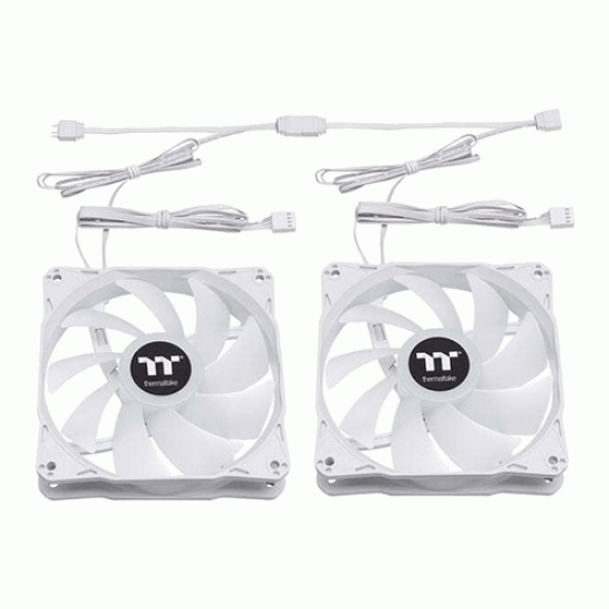 Thermaltake LE120 ARGB Sync PC Cooling Fan White 3-Fan Pack (CL-F205-PL12SW-A)