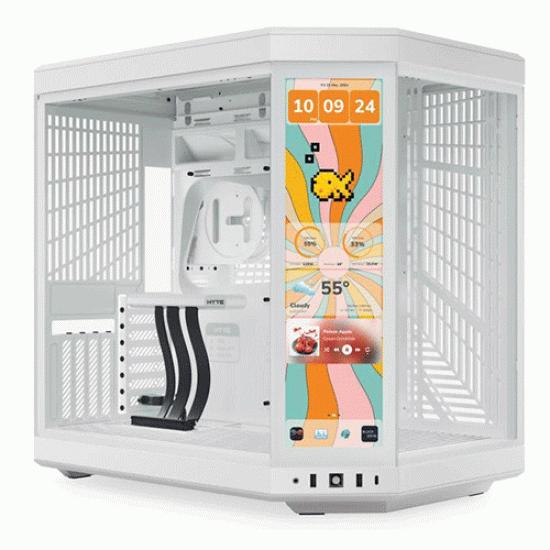 Hyte Y70 Touch Infinite White E-ATX Mid Tower Case (CS-HYTE-Y70TTI-WW)