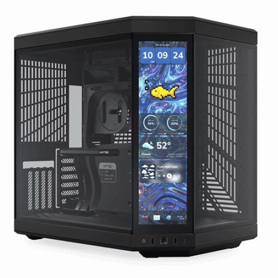 Hyte Y70 Touch Infinite Pitch Black E-ATX Mid Tower Case (CS-HYTE-Y70TTI-BB)