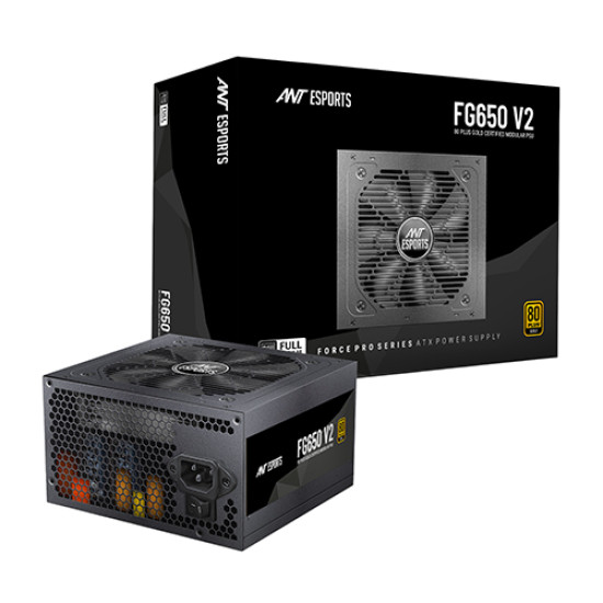 Ant Esports PSU FG650 V2 Series 650W 80 Plus Gold Power Supply Ant Esports PSU FG650 V2 Series 650W 80 Plus Gold Power Supply