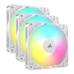 Corsair RS120 ARGB 120mm PWM Fans Triple Pack White (CO-9050185-WW)