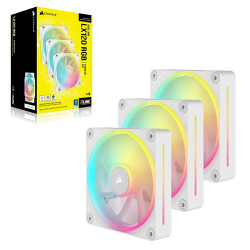 Corsair iCUE LINK LX120 RGB 120mm PWM Fans Starter Kit Triple Pack White (CO-9051030-WW)