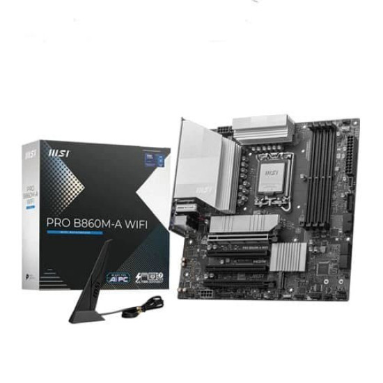 MSI PRO B860M-A WIFI DDR5 Intel Motherboard MSI PRO B860M-A WIFI DDR5 Intel Motherboard