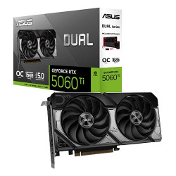 Asus Dual GeForce RTX 5060 Ti 16GB GDDR7 OC Edition (DUAL RTX5060TI-O16G) Asus Dual GeForce RTX 5060 Ti 16GB GDDR7 OC Edition (DUAL RTX5060TI-O16G)