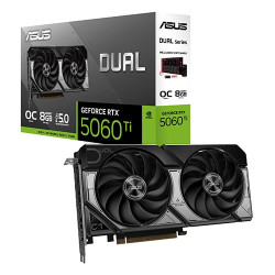 Asus Dual GeForce RTX 5060 Ti 8GB GDDR7 OC Edition (DUAL-RTX5060TI-O8G) Asus Dual GeForce RTX 5060 Ti 8GB GDDR7 OC Edition (DUAL-RTX5060TI-O8G)