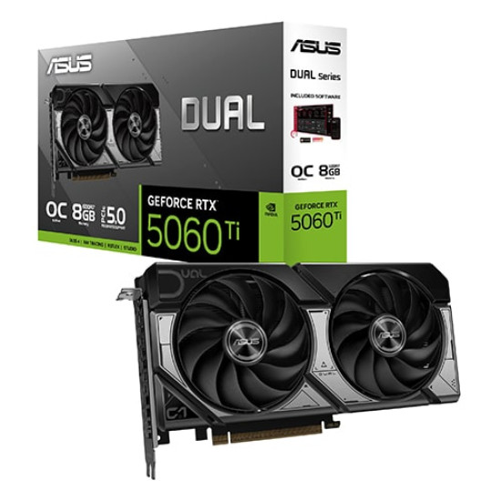 Asus Dual GeForce RTX 5060 Ti 8GB GDDR7 OC Edition (DUAL-RTX5060TI-O8G) Asus Dual GeForce RTX 5060 Ti 8GB GDDR7 OC Edition (DUAL-RTX5060TI-O8G)