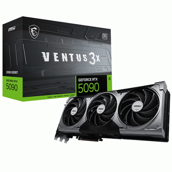MSI GeForce RTX 5090 32G VENTUS 3X OC 32GB GDDR7 MSI GeForce RTX 5090 32G VENTUS 3X OC 32GB GDDR7