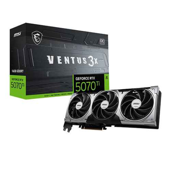 MSI GeForce RTX 5070 Ti 16G VENTUS 3X OC 16GB GDDR7 MSI GeForce RTX 5070 Ti 16G VENTUS 3X OC 16GB GDDR7
