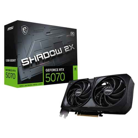 MSI GeForce RTX 5070 12G SHADOW 2X OC 12GB GDDR7 MSI GeForce RTX 5070 12G SHADOW 2X OC 12GB GDDR7