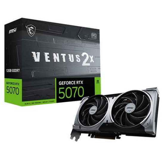 MSI GeForce RTX 5070 12G VENTUS 2X OC 12GB GDDR7 MSI GeForce RTX 5070 12G VENTUS 2X OC 12GB GDDR7