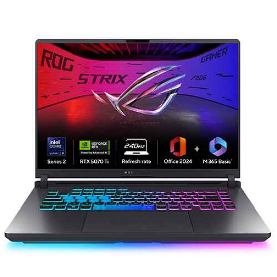 Asus ROG Strix G16 G615LR-S5190WS 16 inch Gaming Laptop (Intel Core Ultra 9 275HX, RTX 5070 Ti, 32GB, 1TB, Win 11 Home, Office Home 2024 + M365 Basic) Asus ROG Strix G16 G615LR-S5190WS 16 inch Gaming Laptop (Intel Core Ultra 9 275HX, RTX 5070 Ti, 32GB, 1TB, Win 11 Home, Office Home 2024 + M365 Basic)
