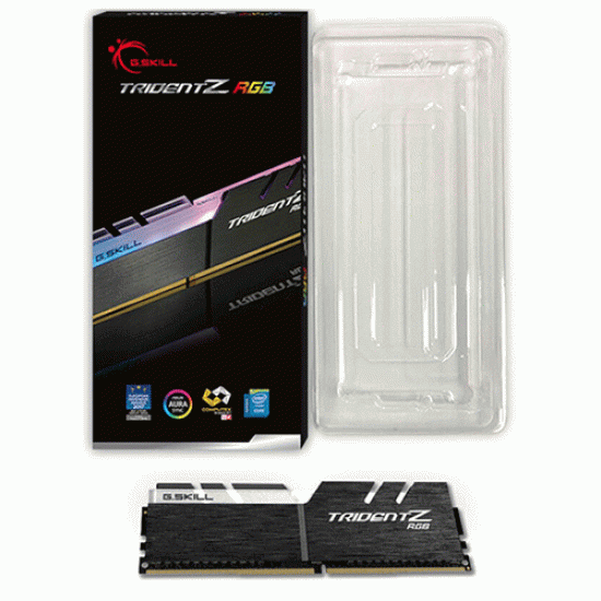 G.Skill Trident Z RGB 16GB (16GB x 1) 3200MHz DDR4 Desktop RAM (F4-3200C16S-16GTZR) G.Skill Trident Z RGB 16GB (16GB x 1) 3200MHz DDR4 Desktop RAM (F4-3200C16S-16GTZR)