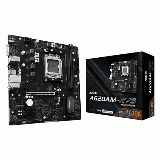 ASRock A620AM-HVS AM5 AMD Motherboard