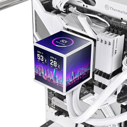 Thermaltake MINECUBE 360 Ultra ARGB Sync AIO Liquid Cooler - Snow Edition (CL-W482-PL12SW-A)