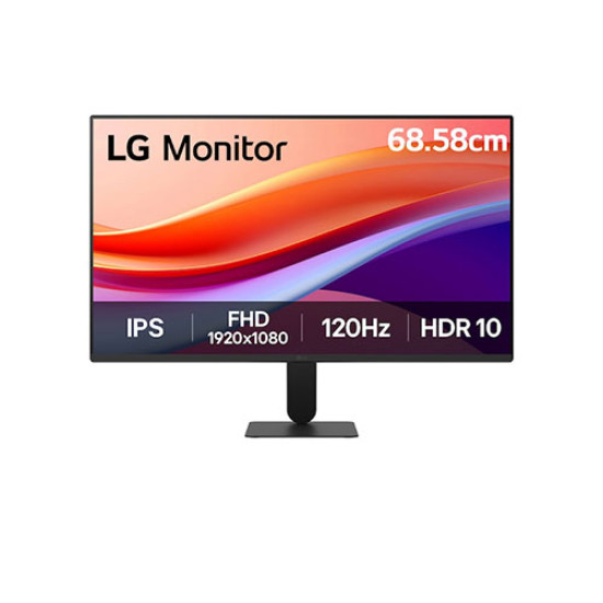 LG 27 Inch FHD IPS 120Hz HDR10 Monitor with Slim Stand (27U411A)