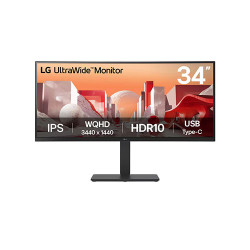 LG 34 inch UltraWide QHD Curved IPS Monitor with USB Type-C (34BA75QE)