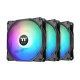Thermaltake LE120 ARGB Sync PC Cooling Fan 3-Fan Pack Black (CL-F204-PL12SW-A)
