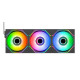 Thermaltake SWAFAN 120 EX INFINITY ARGB Sync PC Cooling Fan 3-Fan Pack Black (CL-F245-PL12SW-A)
