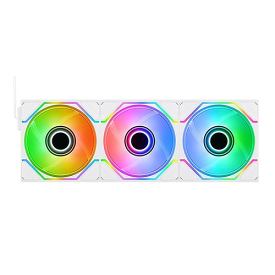 Thermaltake SWAFAN 120 EX INFINITY ARGB Sync PC Cooling Fan - Snow 3-Fan Pack (CL-F254-PL12SW-A)