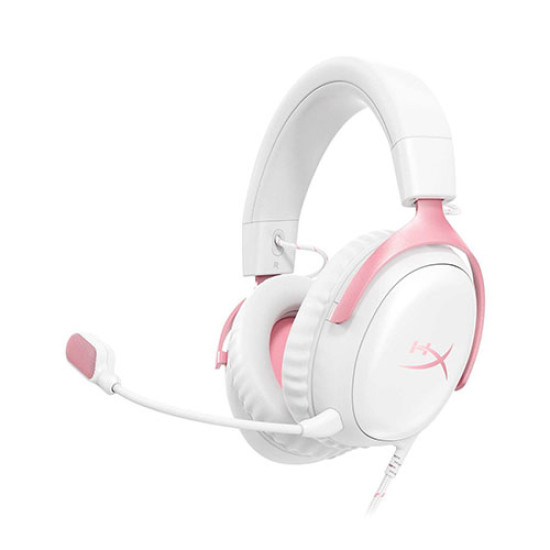 HyperX Cloud III Wired Gaming Headset White/Pink (9W1Q4AA)