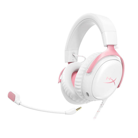 HyperX Cloud III Wired Gaming Headset White/Pink (9W1Q4AA)