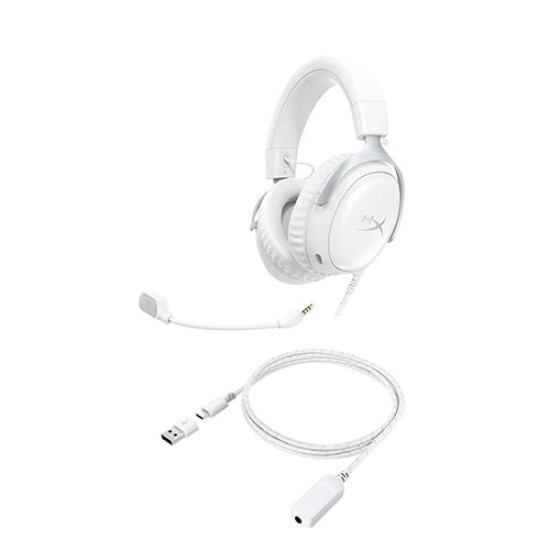 HyperX Cloud III Gaming Wired Headset White (BS7C1AA)