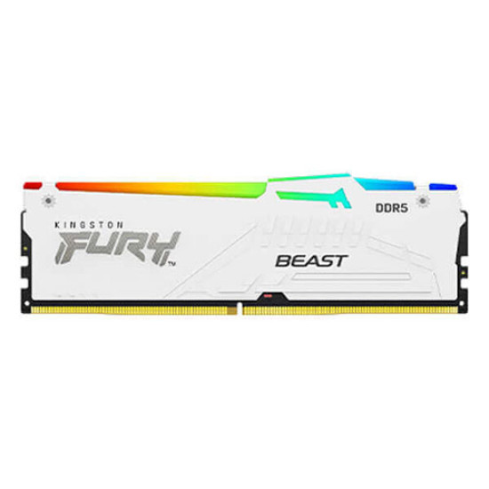 Kingston Fury Beast RGB 32GB (2x16GB) 6000MHz DDR5 CL30 White (KF560C30BWEAK2-32)