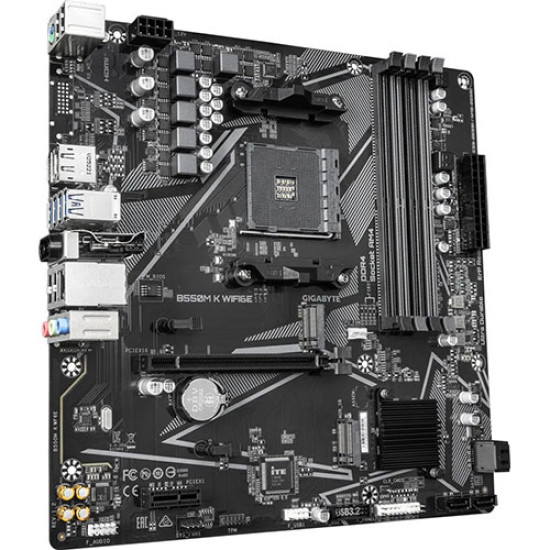 Gigabyte B550M K WIFI6E DDR4 AMD Motherboard