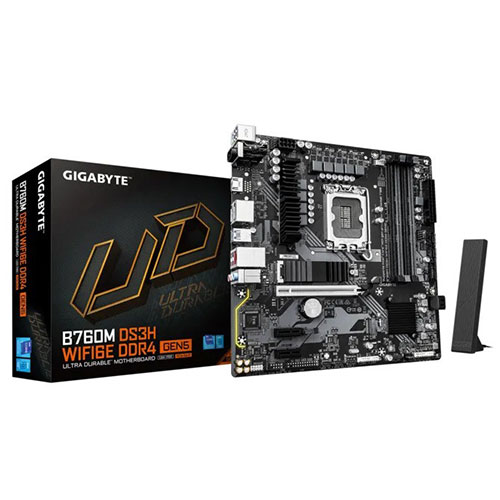 Gigabyte B760M DS3H WIFI6E DDR4 GEN5 Intel Motherboard (B760M DS3H WF6E D4 G5)