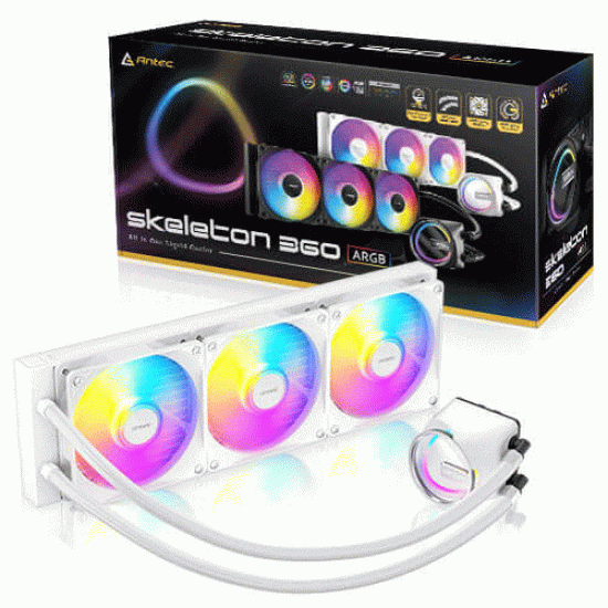 Antec Skeleton 360 ARGB White AIO Liquid Cooler White