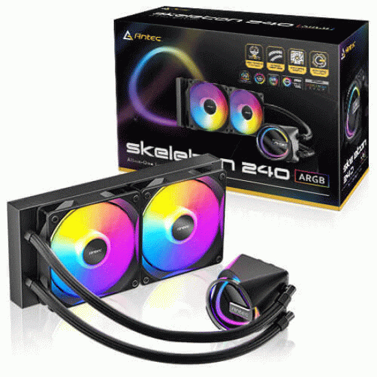 Antec Skeleton 240 ARGB AIO Liquid Cooler Black